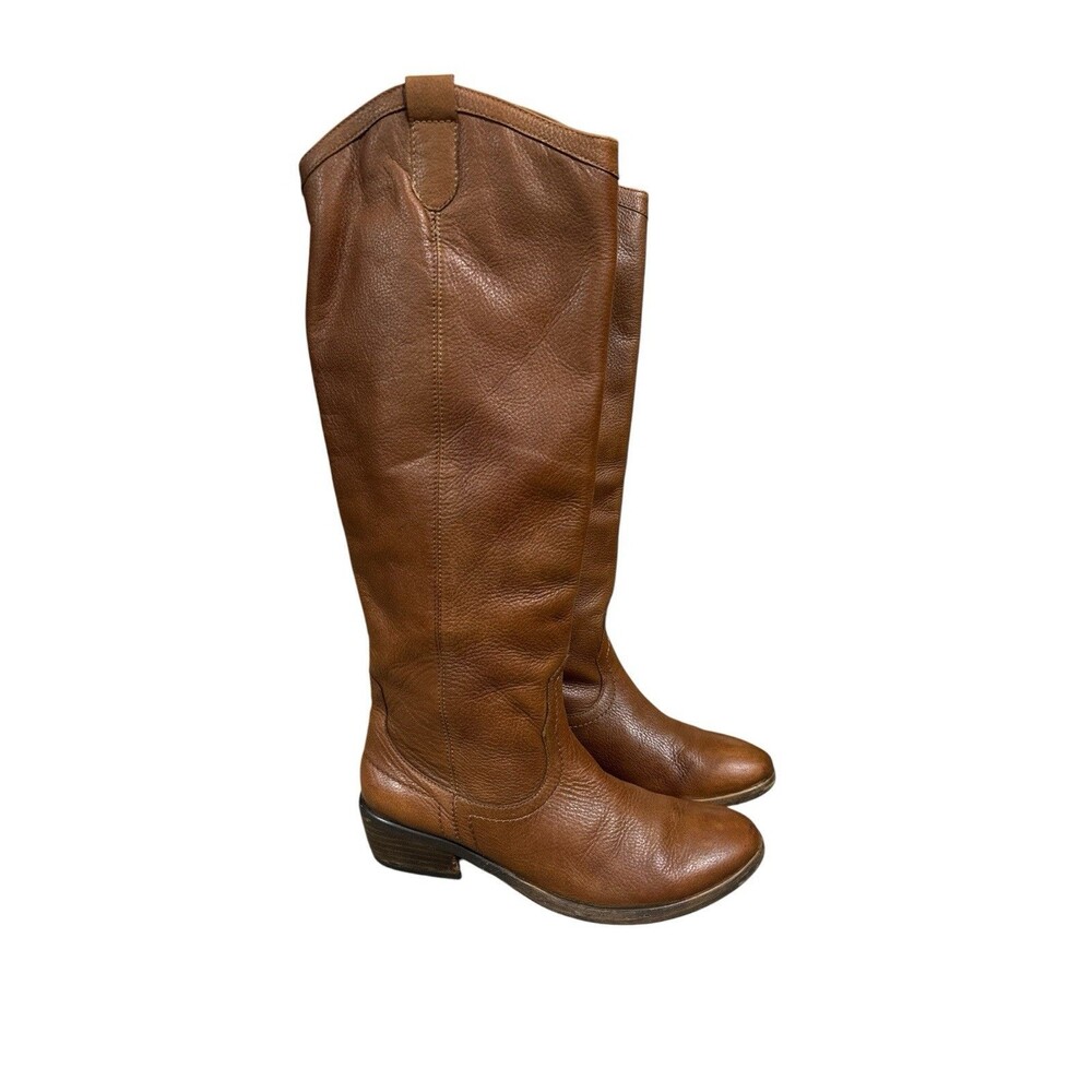 Franco Fortini Winchester Knee High Leather Riding Boots Saddle Brown Women’s 8